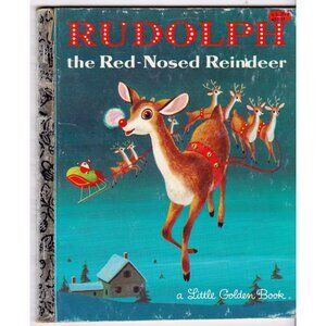 Rudolph the Red-Nosed Reindeer Little Golden Book 1982 Illus by Richard Scarry